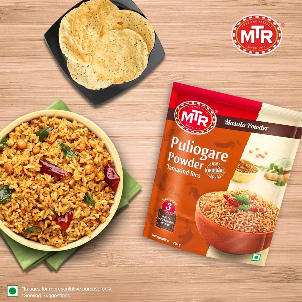 MTR Puliogare Powder Seasoned Tamarind Rice Powder -200g